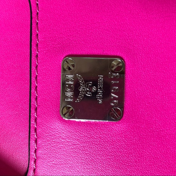 NWT MCM Studded Backpack Hot Pink - Picture 7 of 10
